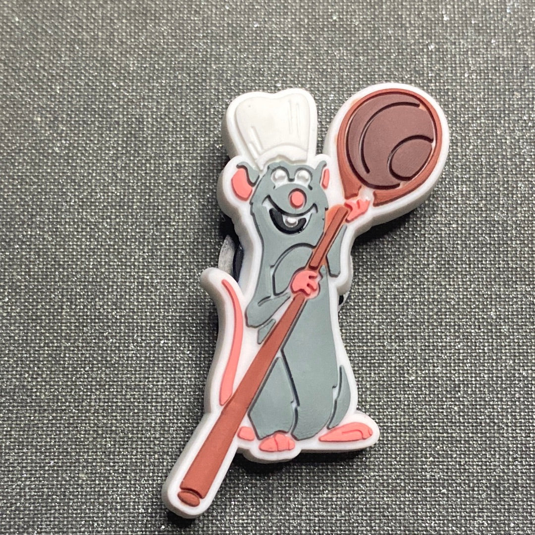 #147 Cute Chef Rat Cartoon Movie Series Croc Charms