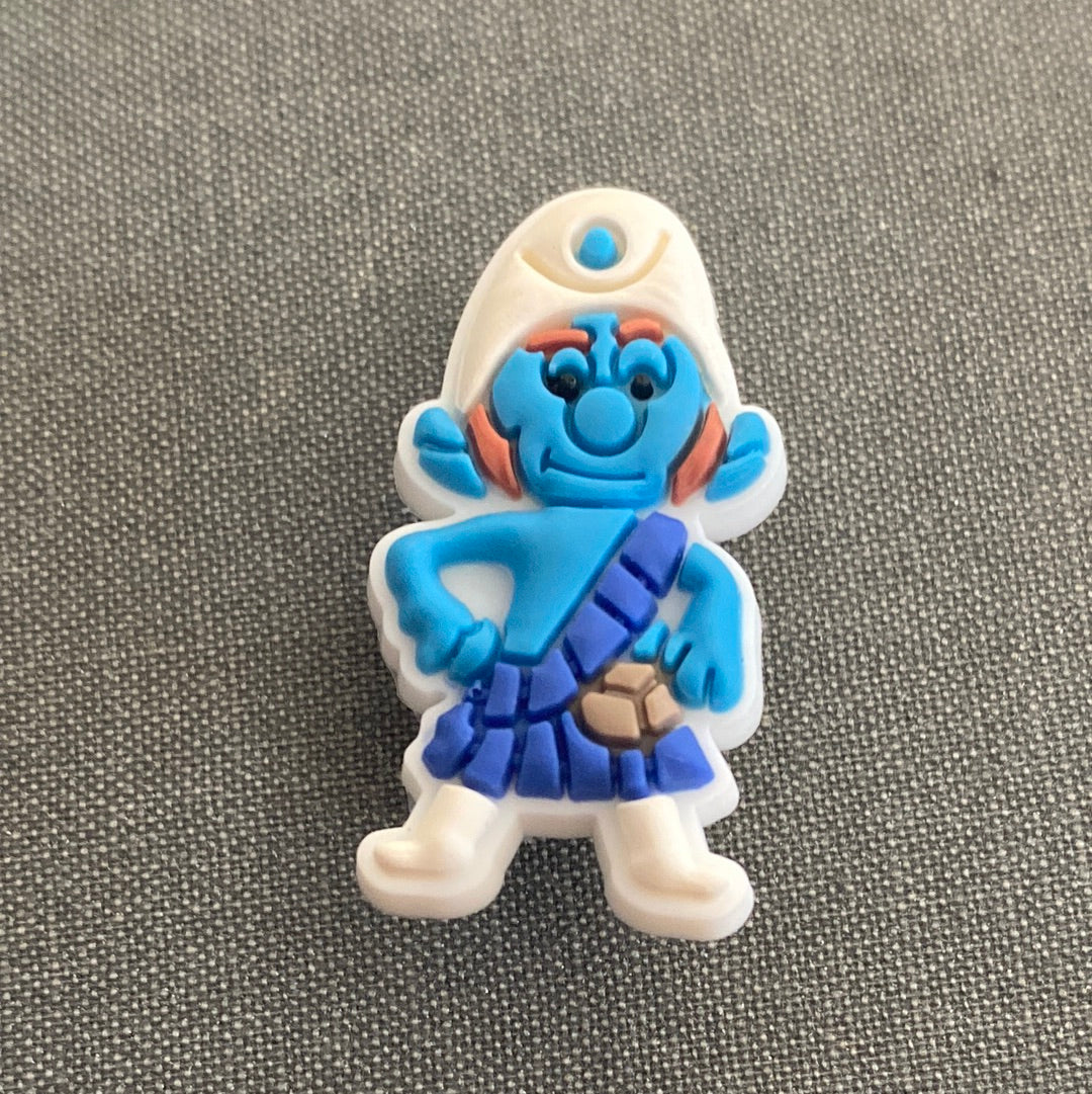 #062 Cute Blue Little People Cartoon Series Croc Charms