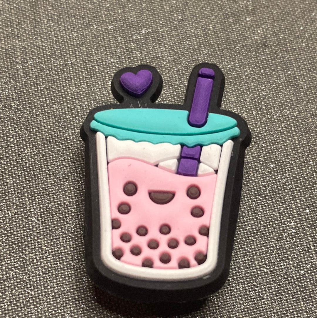 #082 Cute Bobba Drink Series Croc Charms