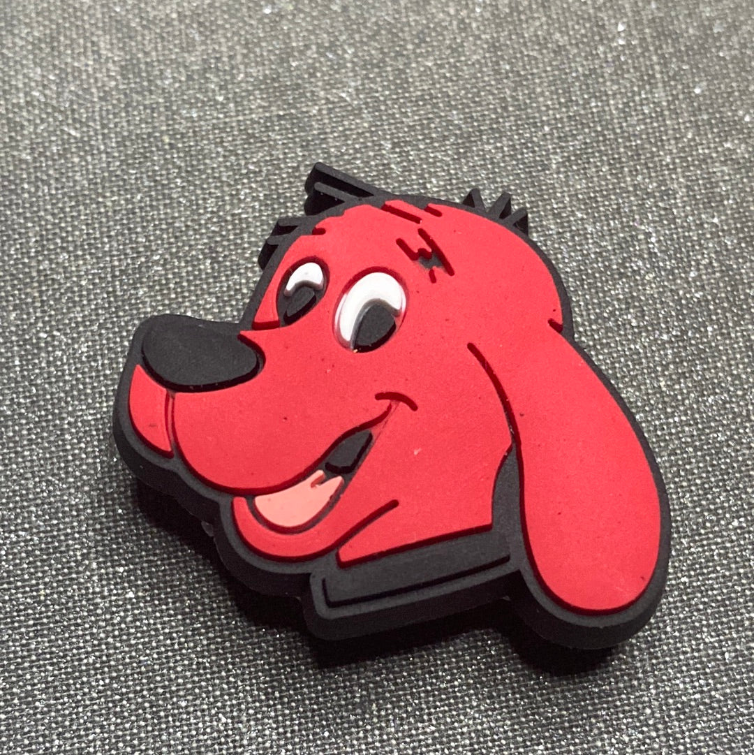 #151 Cute Classic Big Red Dog Cartoon Series Croc Charms