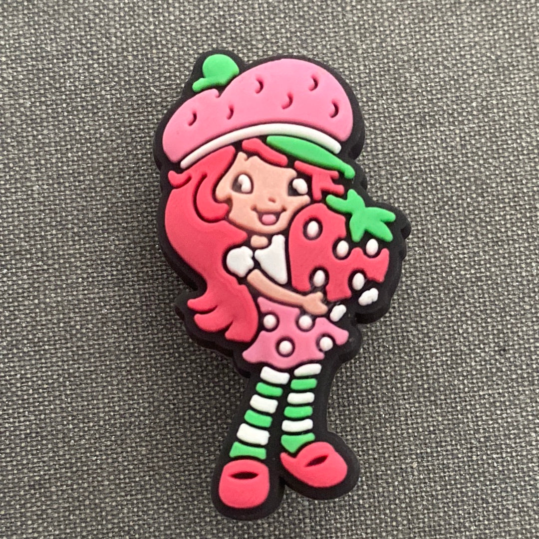 #171 Cute Strawberry Girl Cartoon Series Croc Charms