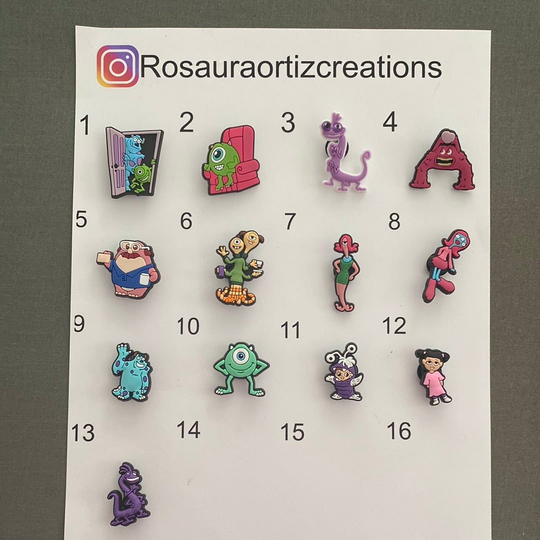 #021 Cute Monsters Cartoon Series Croc Charms