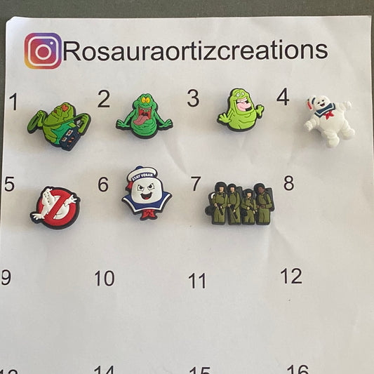 #157 Cute Ghostbusters inspired Movie Series Croc Charms