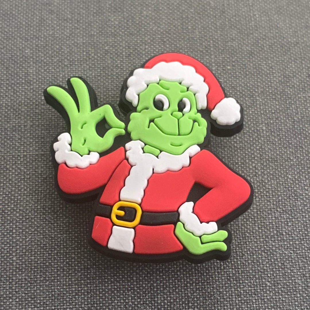 #092 Cute Grinch Series Croc Charms