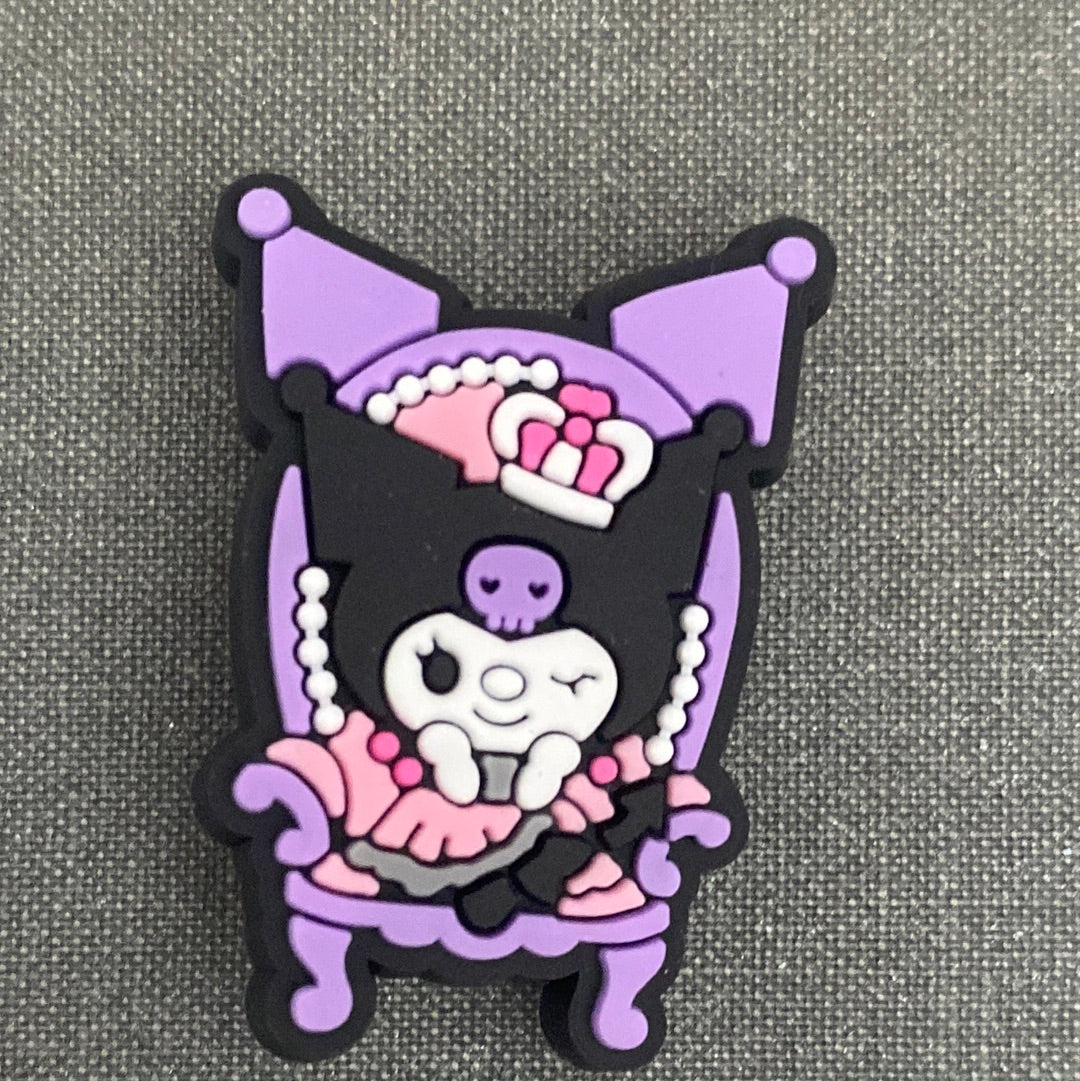 #220 Cute Kuromi Inspired Croc Charms