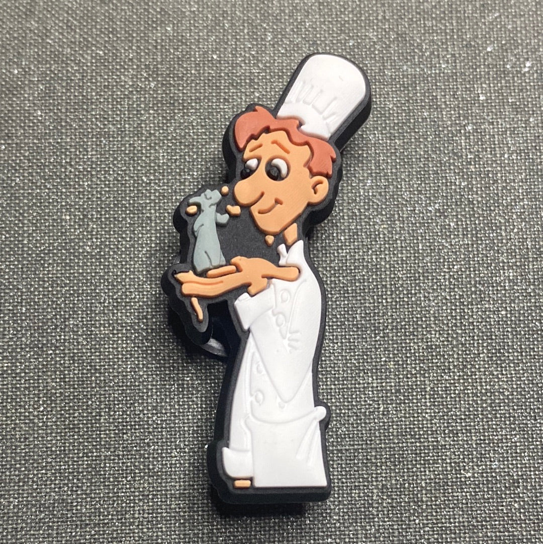 #147 Cute Chef Rat Cartoon Movie Series Croc Charms