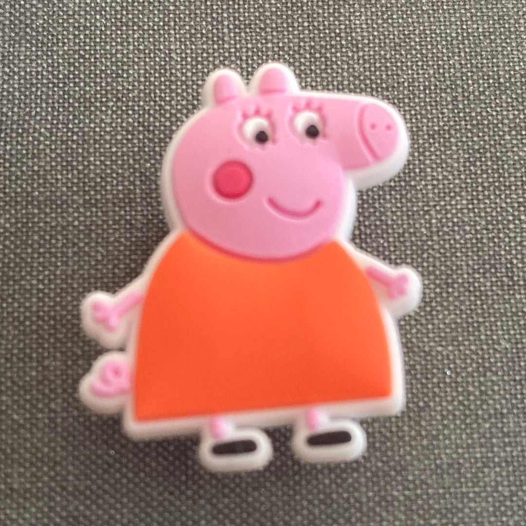 #173 Cute P Pig Cartoon Show Series Croc Charms