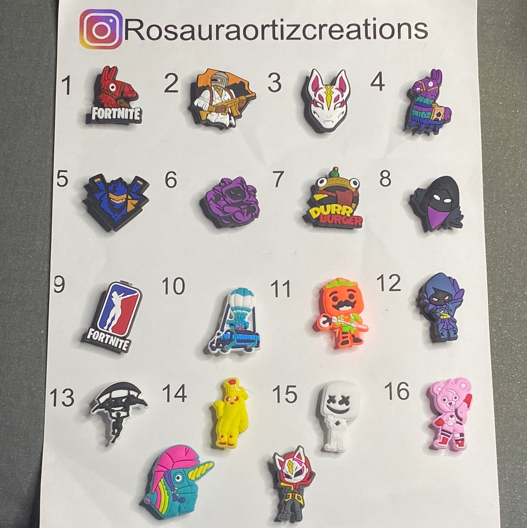 #153 Cute Fortnite Series Croc Charms