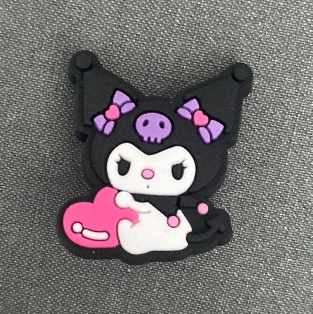 #220 Cute Kuromi Inspired Croc Charms