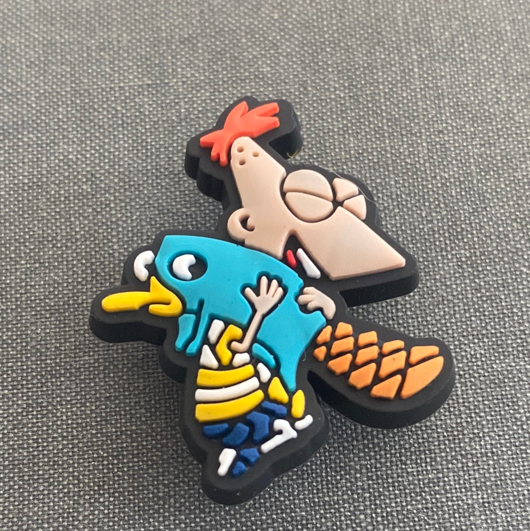 #134 Cute Phineas Cartoon Show Series Croc Charms