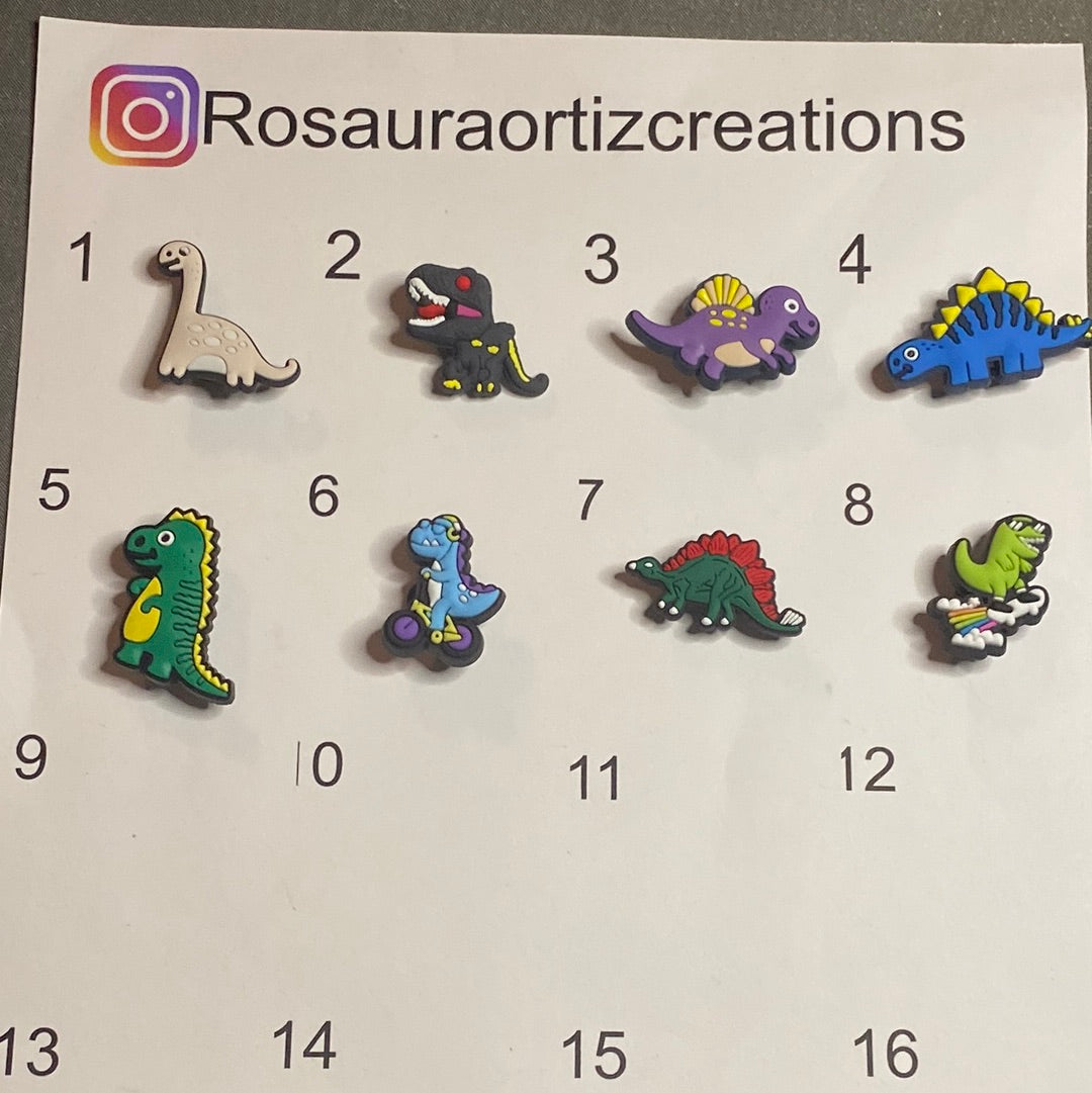 #083-3 Cute Dinosaur Series Croc Charms