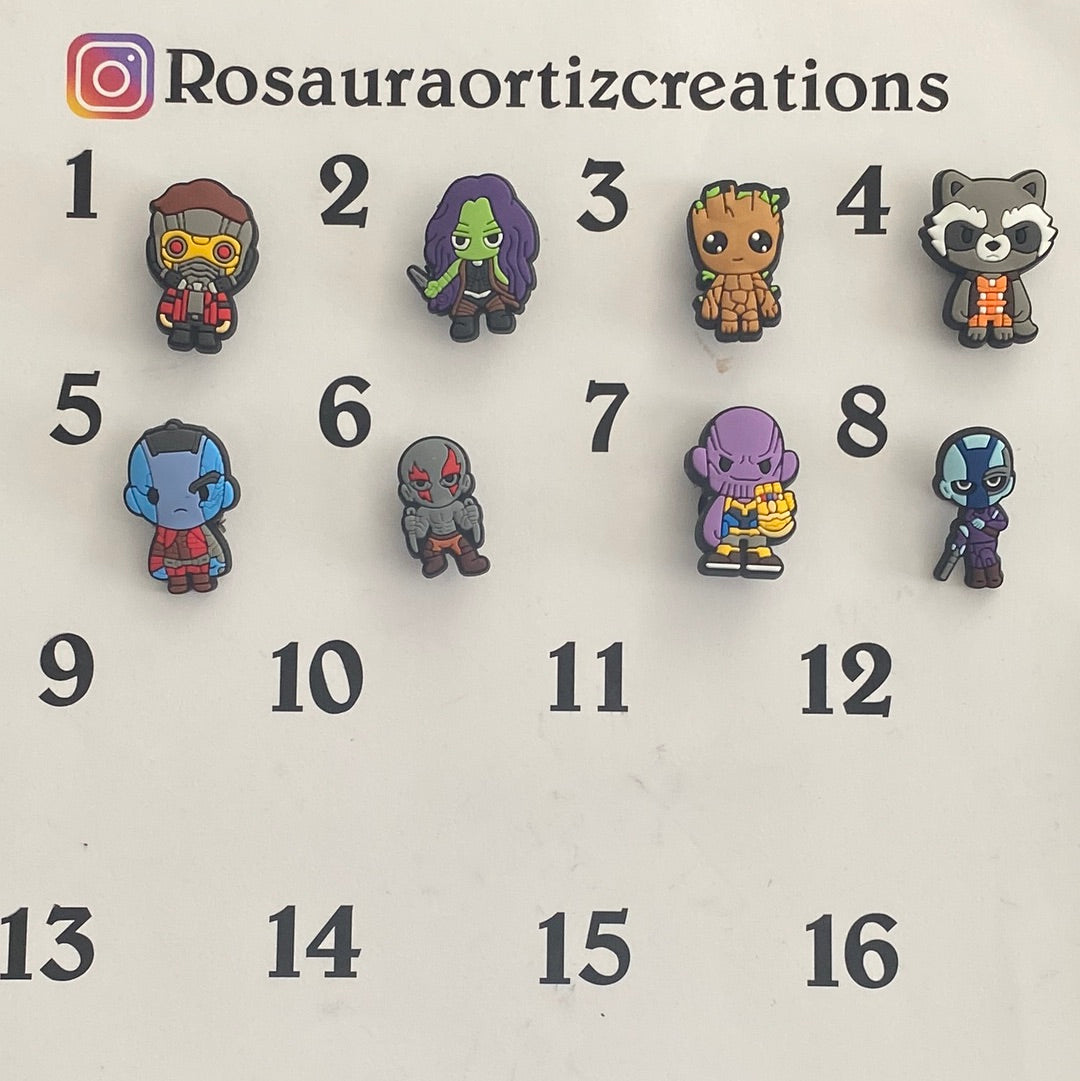 #211 Cute Guardians of the Galaxy series Croc Charms