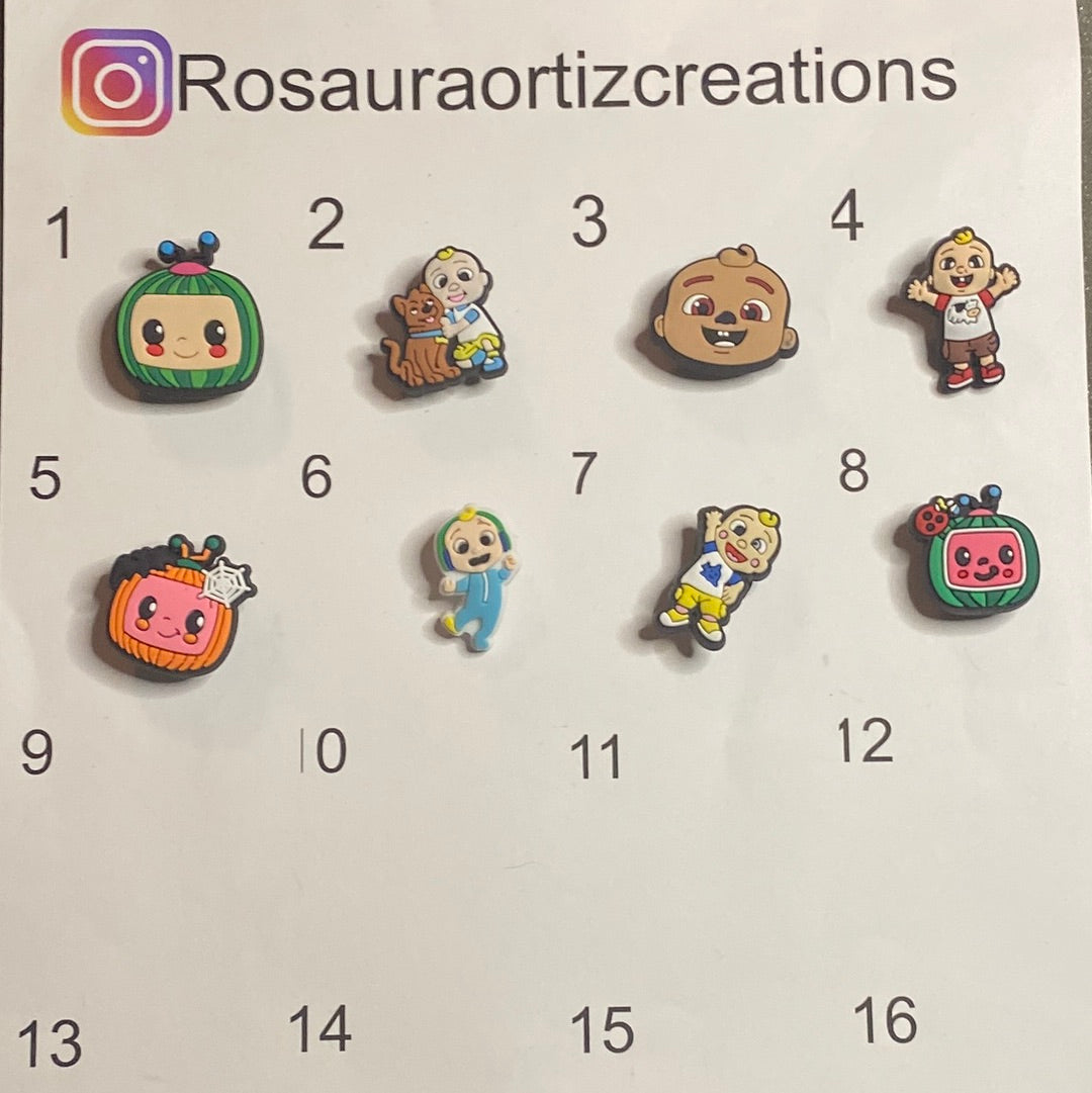 #078 Cute Melon Coco Series Croc Charms