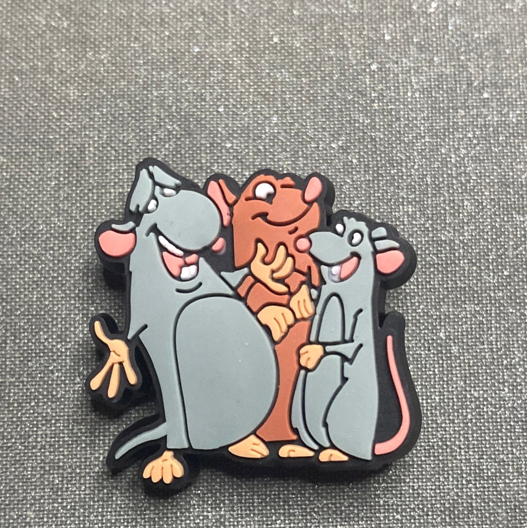 #147 Cute Chef Rat Cartoon Movie Series Croc Charms