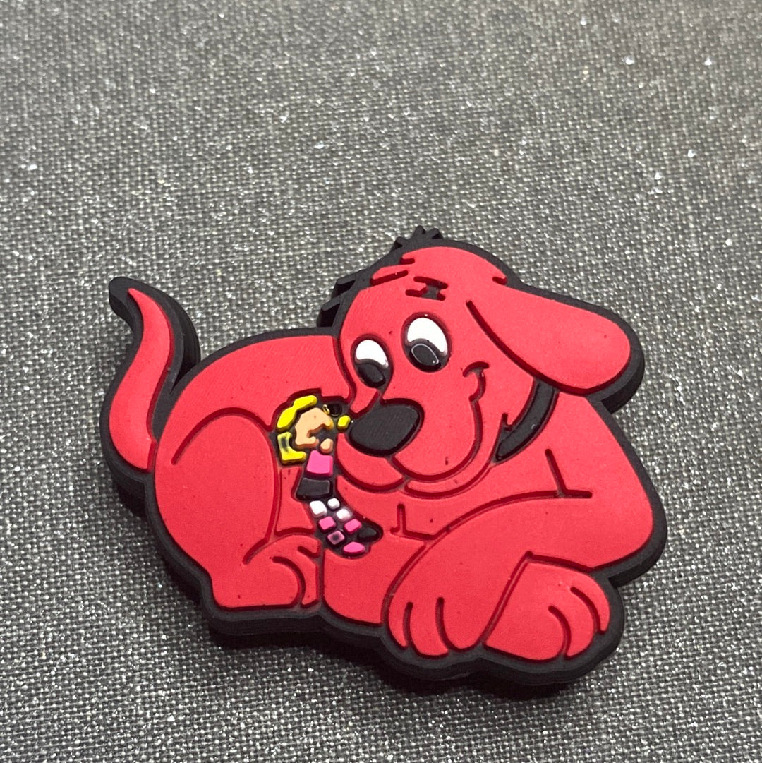 #151 Cute Classic Big Red Dog Cartoon Series Croc Charms