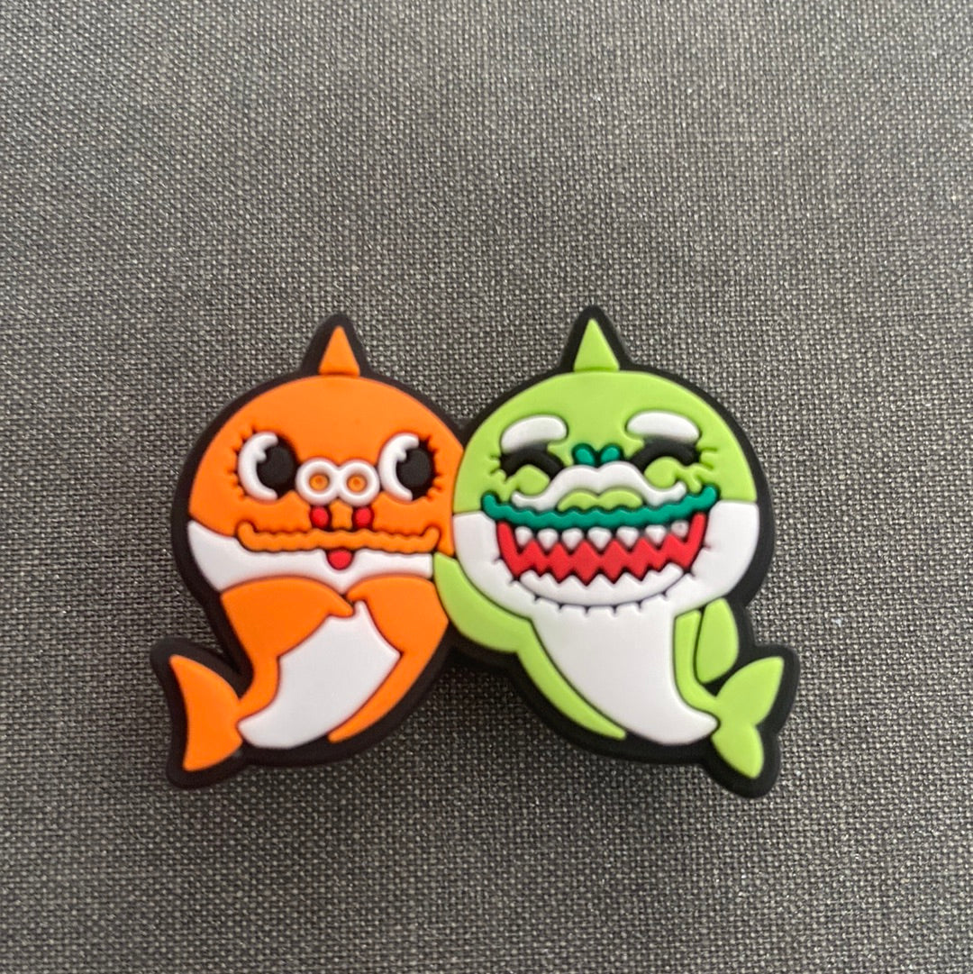 #045 Cute Shark Baby Cartoon Series Croc Charms