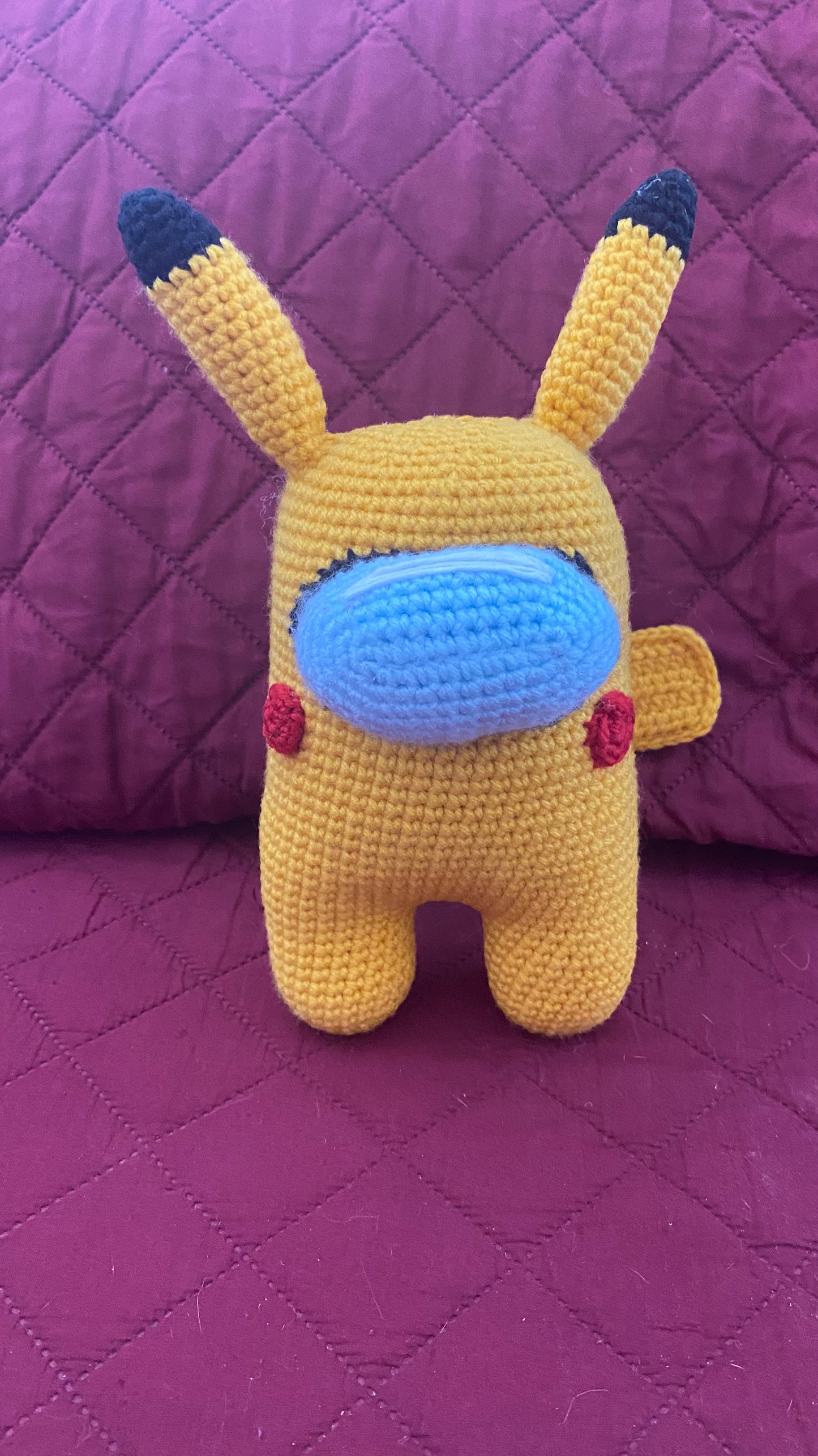 Cute Crewmate Pika Amigurumi