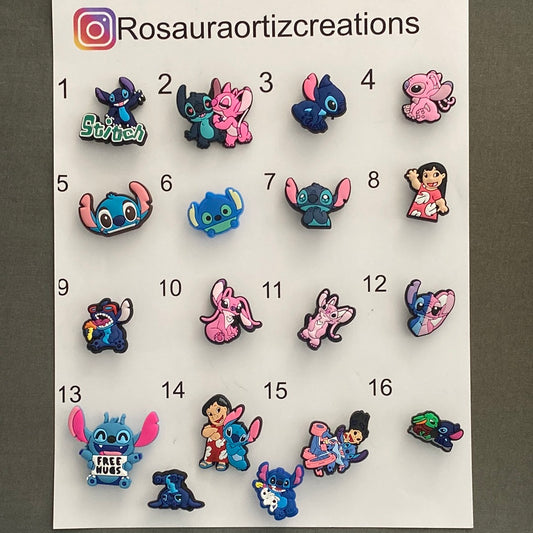 #029 Cute Stitch Inspired Cartoon Series Croc Charms