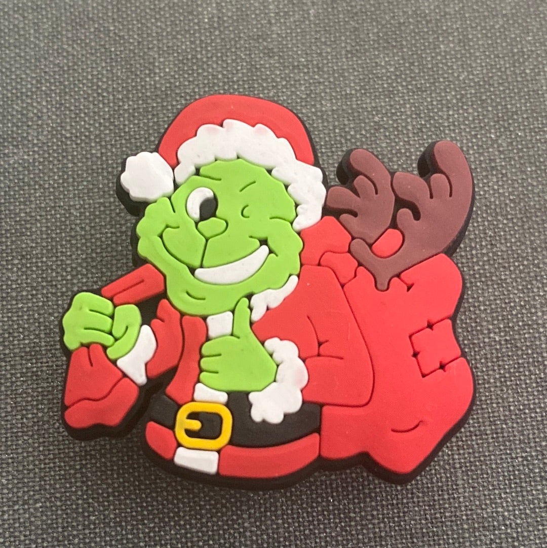 #092 Cute Grinch Series Croc Charms