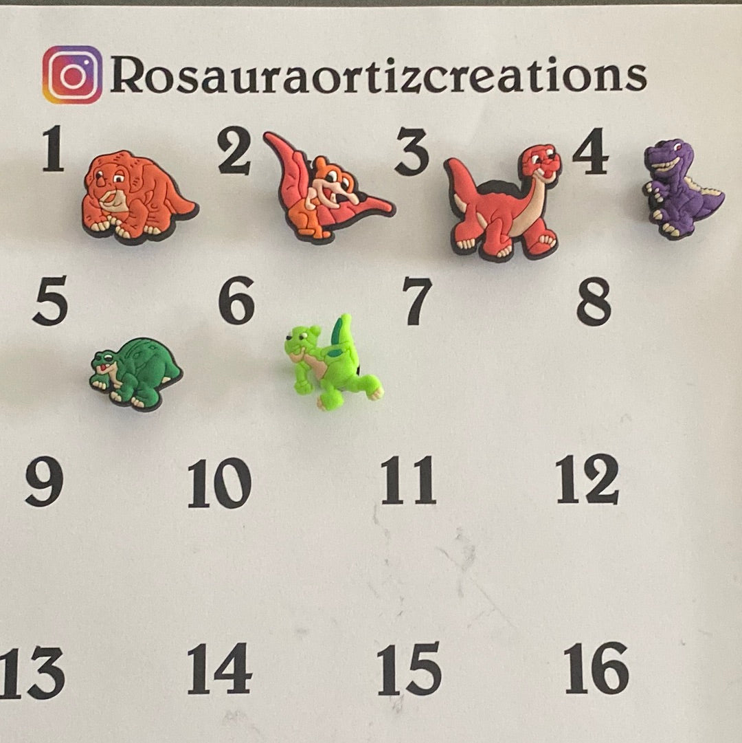 #043 Cute Dinosaur Movie Series Croc Charms