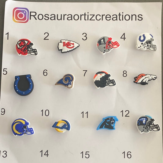 #119-5 Cute American Football Series Croc Charms