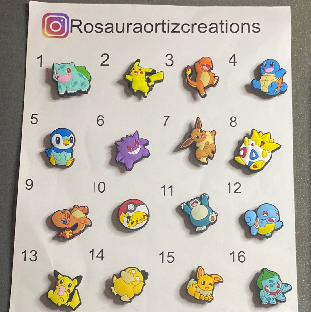 #104 Cute Pokemon Inspired Series Croc Charms