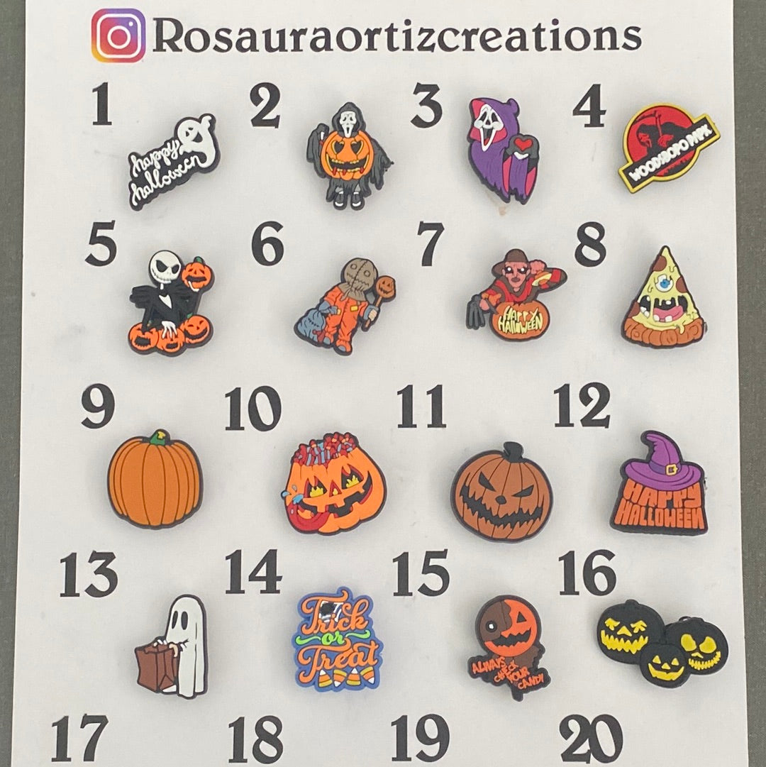 #216 Cute Holloween Character Croc Charms