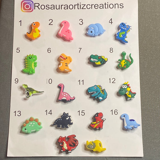 #083-2 Cute Dinosaur Series Croc Charms