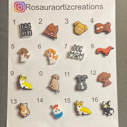 #079 Cute Dogs Series Croc Charms