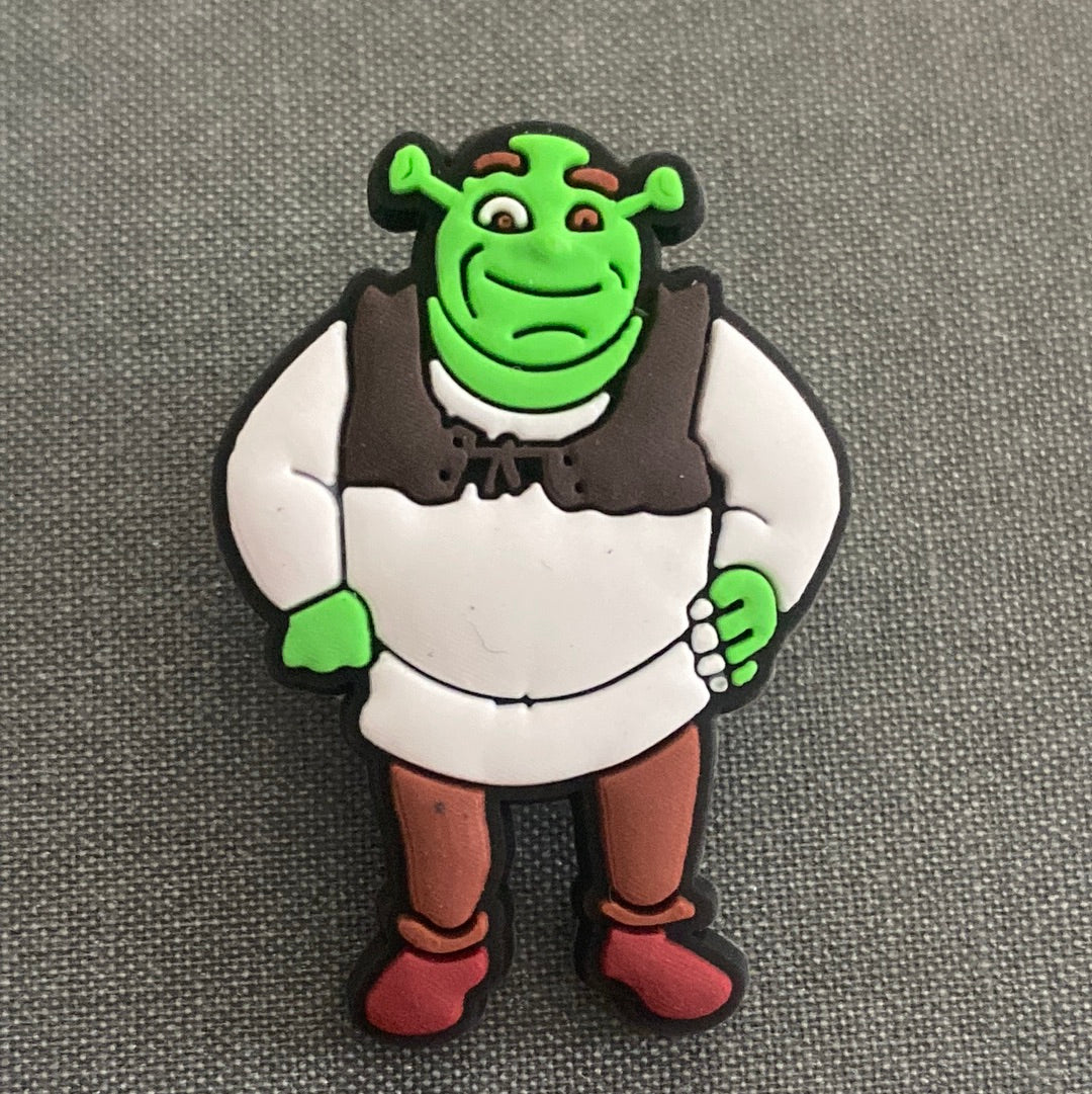 #102 Cute Green Oger Cartoon Series Croc Charms