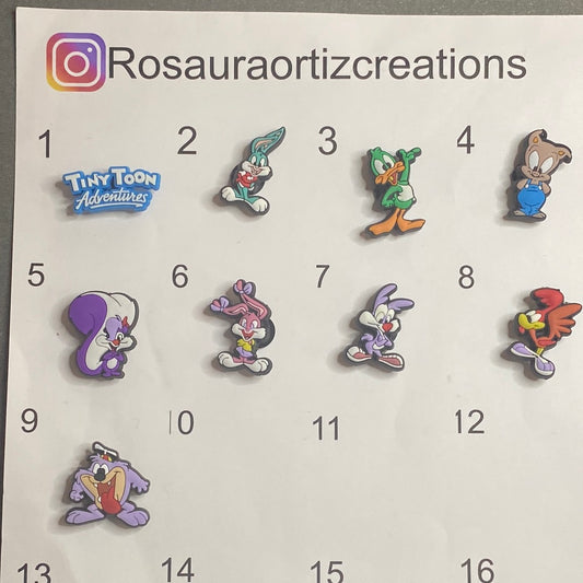 #200 Cute Tiny Toons Series Croc Charms