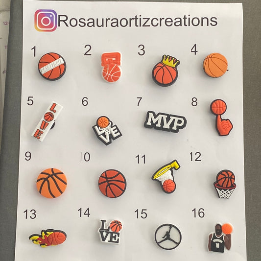 #067 Cute Basketball Serie Croc Charms