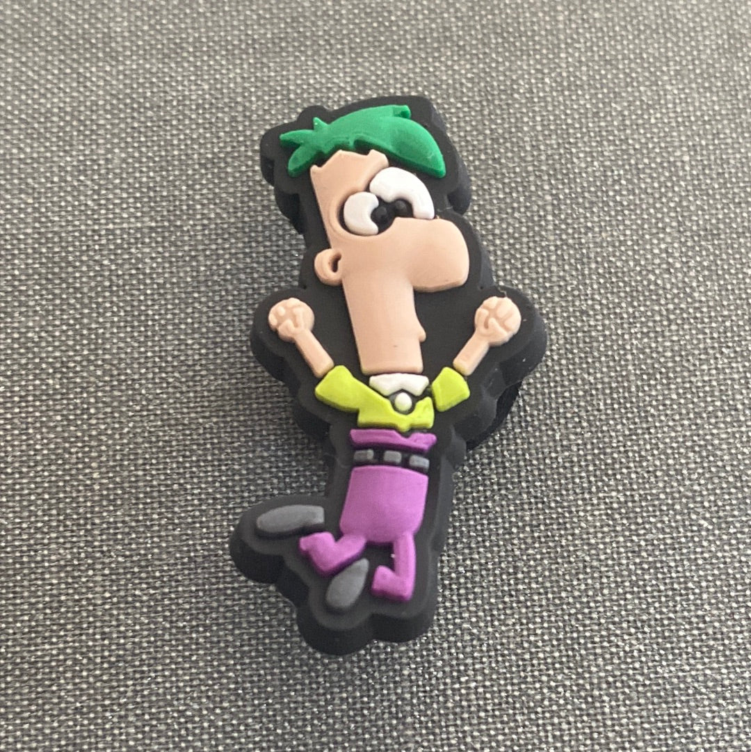 #134 Cute Phineas Cartoon Show Series Croc Charms