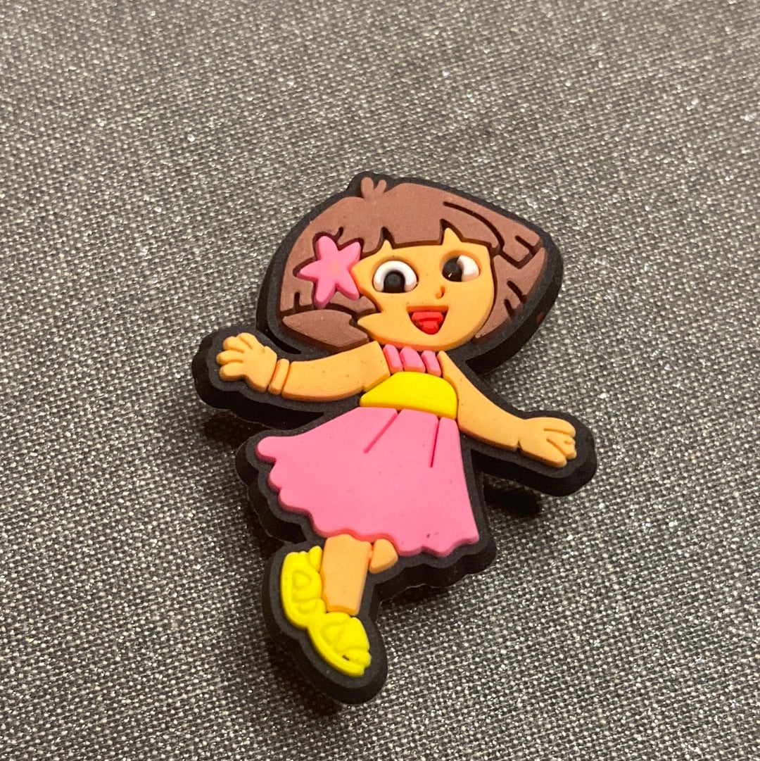 #025 Cute Dora Cartoon Series Croc Charms