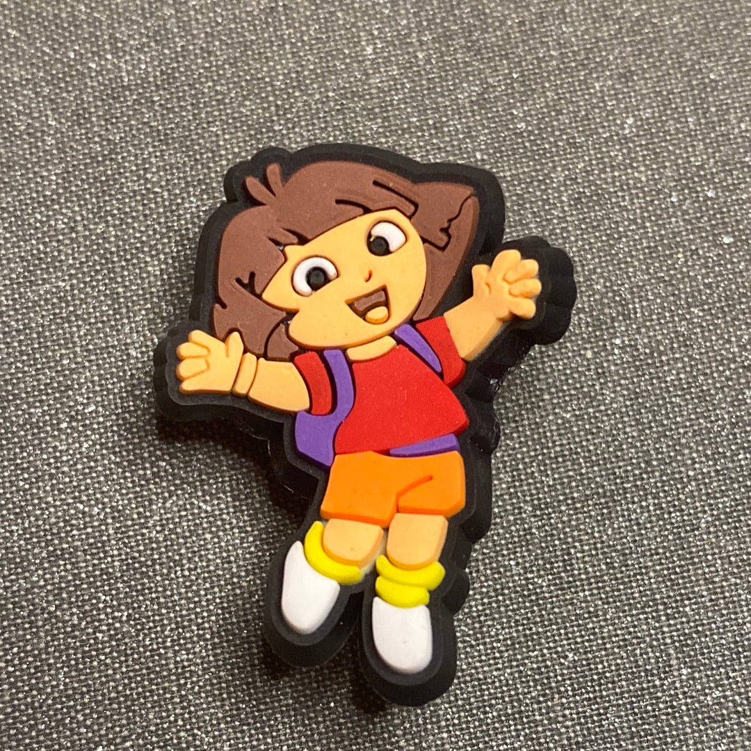 #025 Cute Dora Cartoon Series Croc Charms